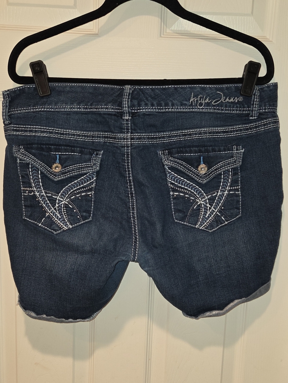 Arya Dark Blue Denim Juniors Shorts Size 15/16